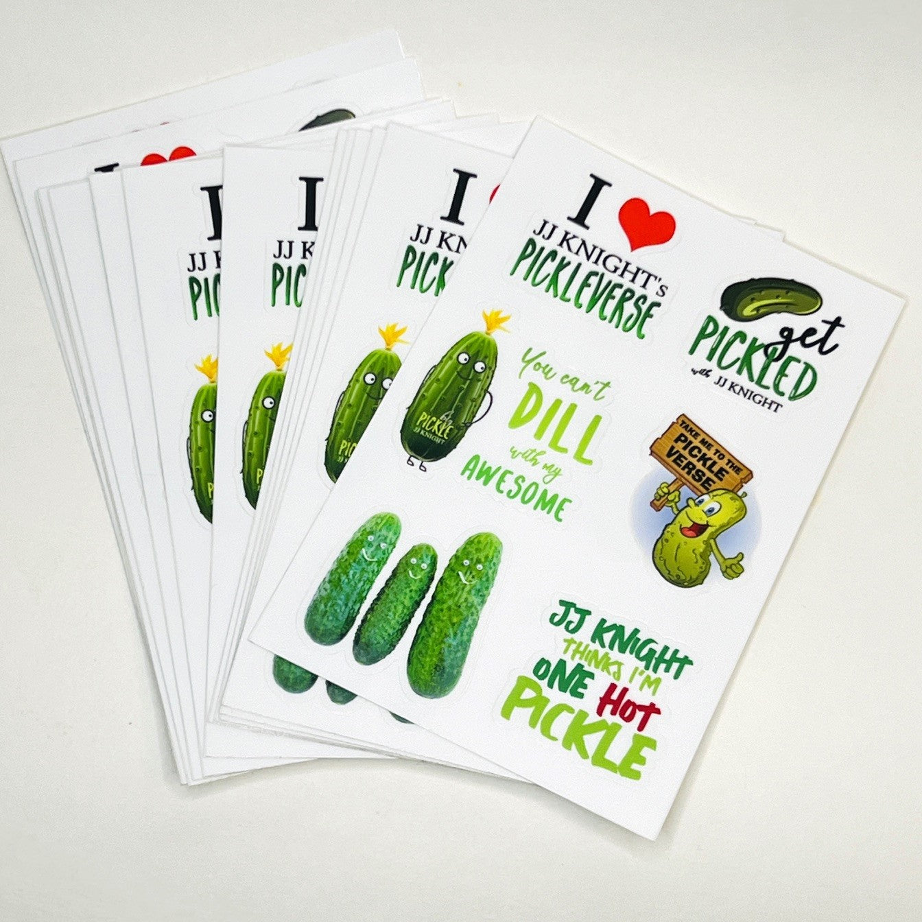 Pickle sticker sheets
