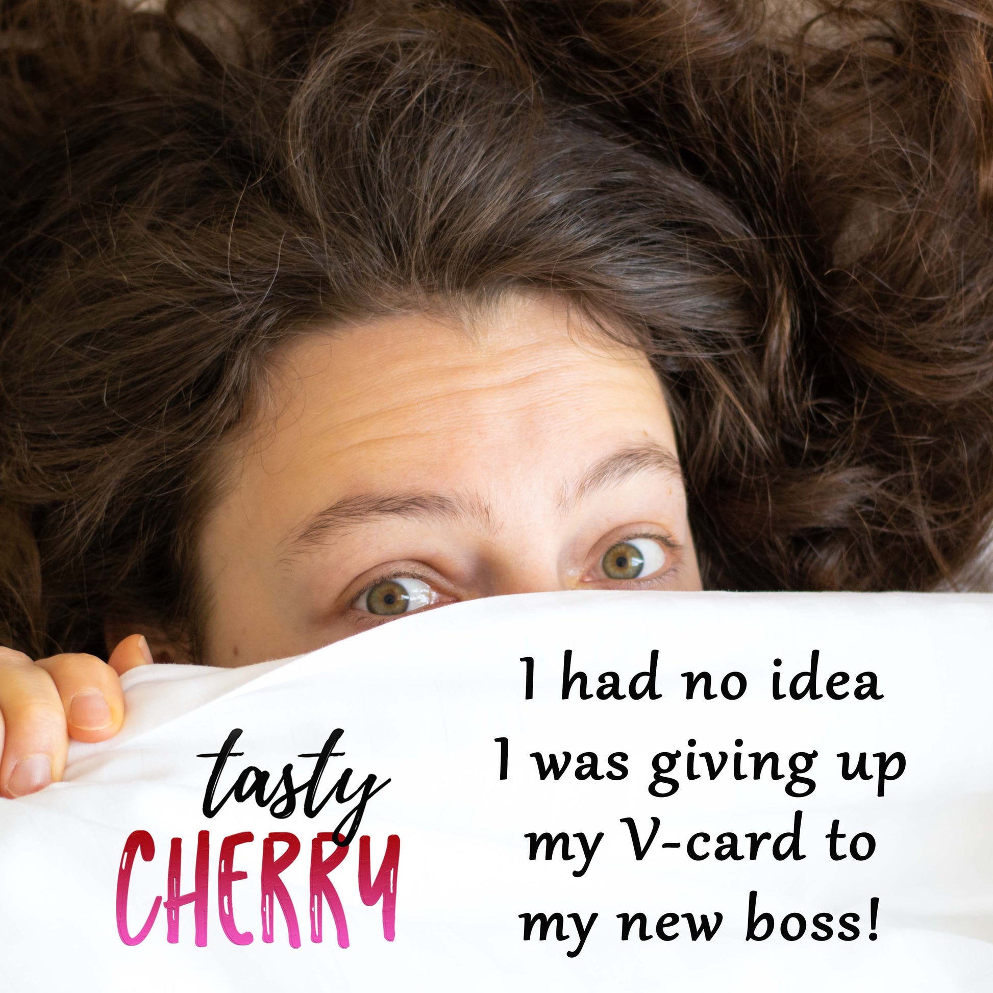 Tasty Cherry romantic comedy boss and intern V card
