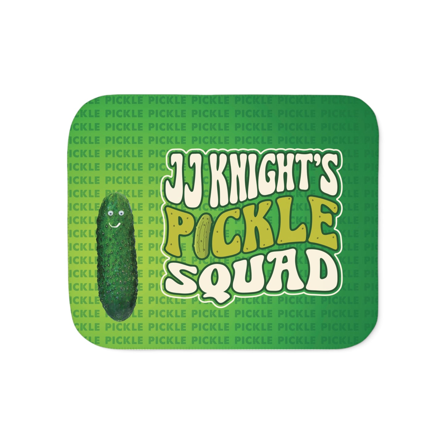 Pickle Squad Sherpa Blanket, Two Colors