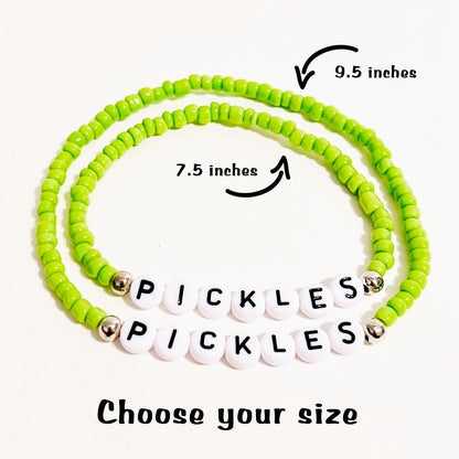 Pickle bead bracelet