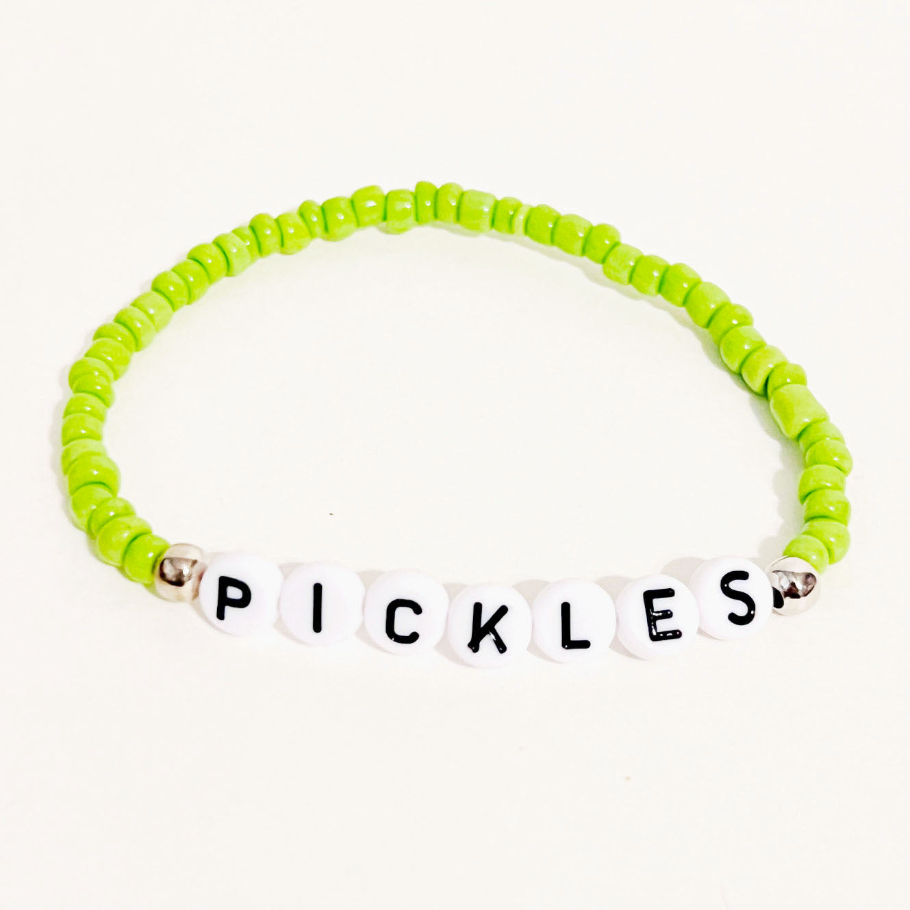 Pickle bead bracelet