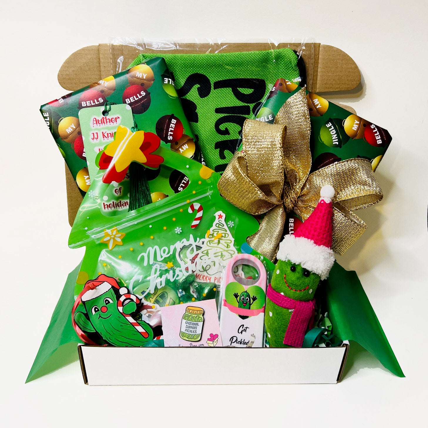 Double Christmas surprise pickle book box from Love Story Box