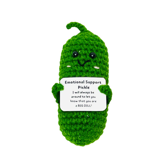 Mini crochet support pickle toy