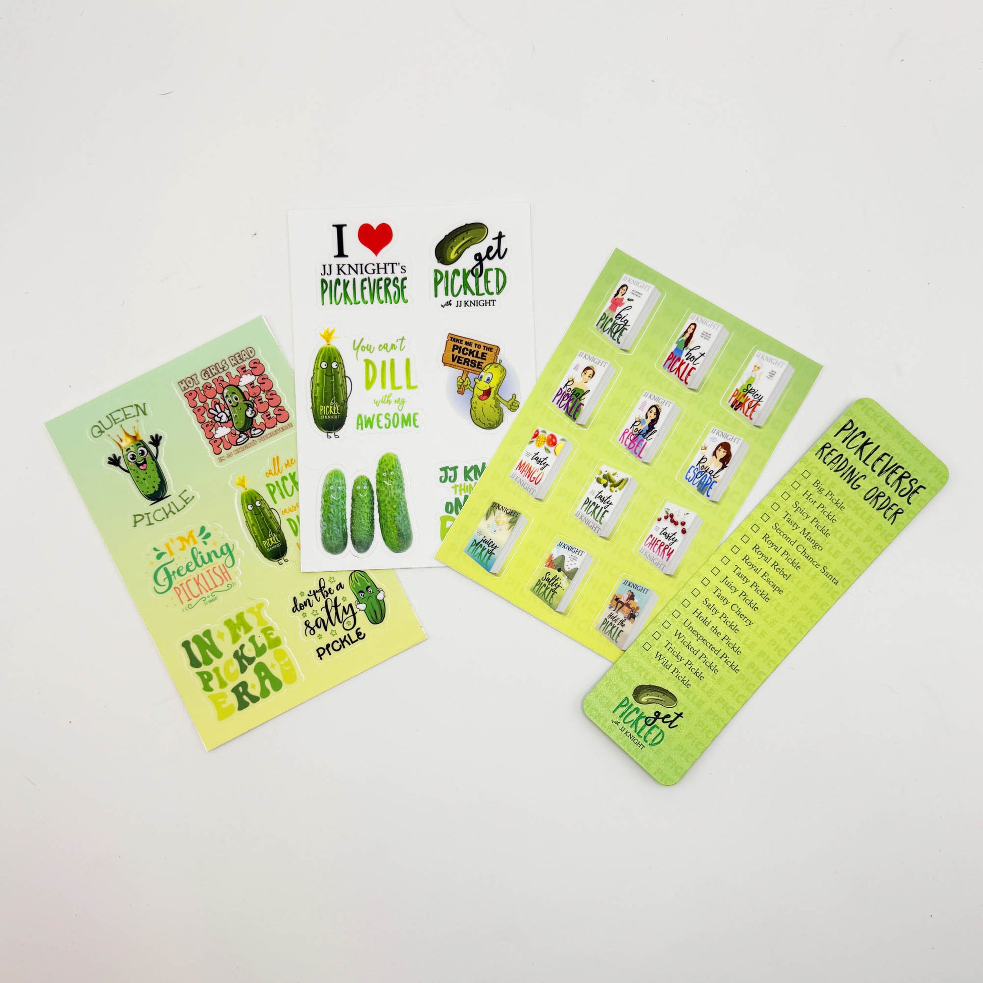 Stickers and bonus items for the full Pickleverse box