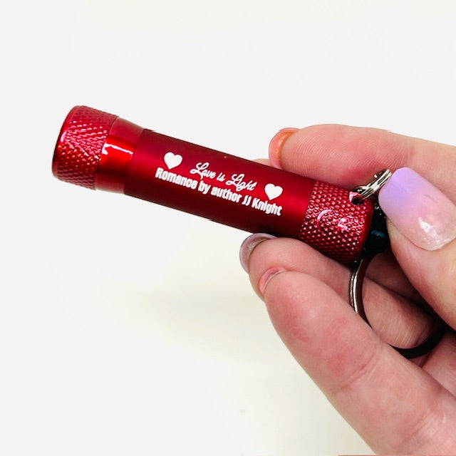 Valentine Romance Novel Box flashlight