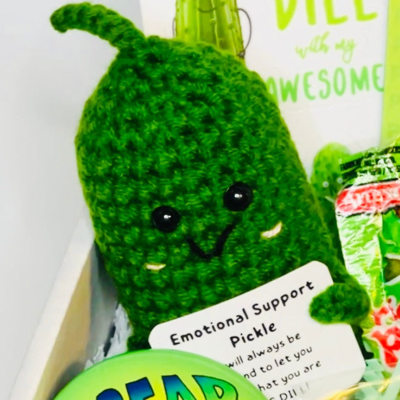 Crochet pickle with other items