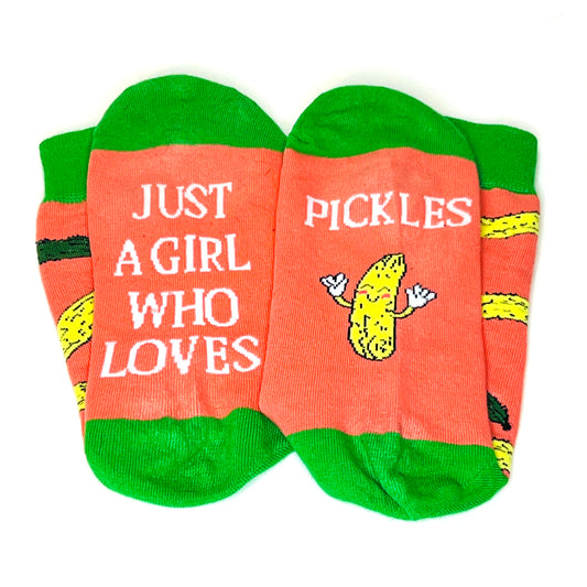 Just a girl who loves pickle crew socks