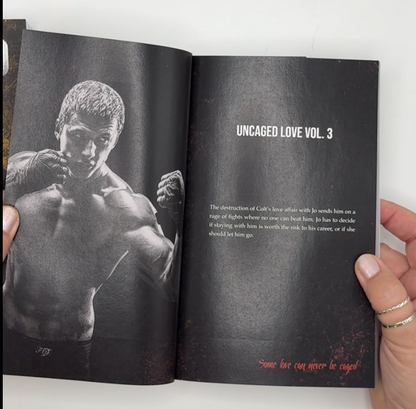 Uncaged Love by JJ Knight sports romance paperback special edition
