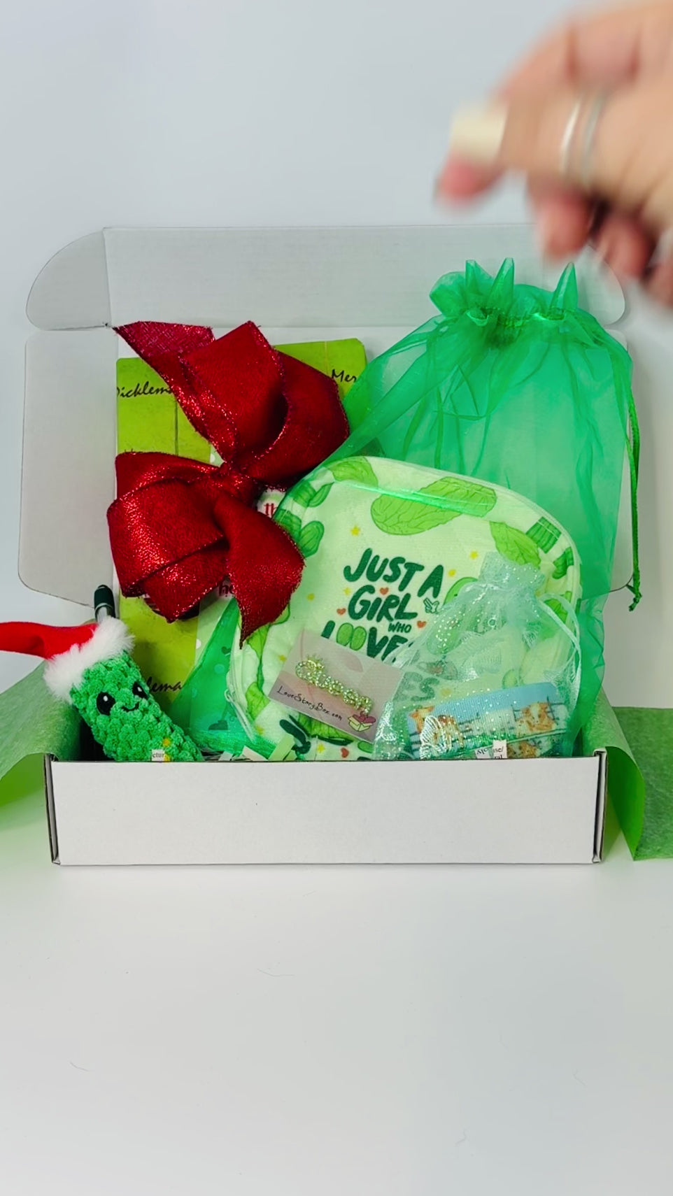 Christmas pickle surprise book boxes by JJ Knight