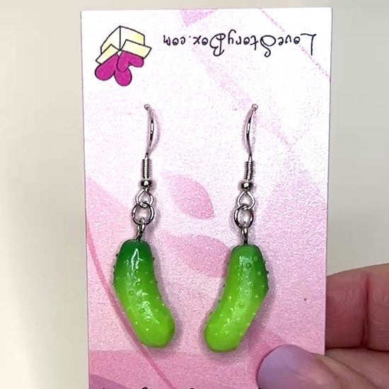 Pickle earrings dangling accessory