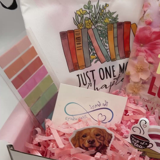 Gift box for Deanna Roy book This Love including a book sleeve, pen, and temporary tattoo