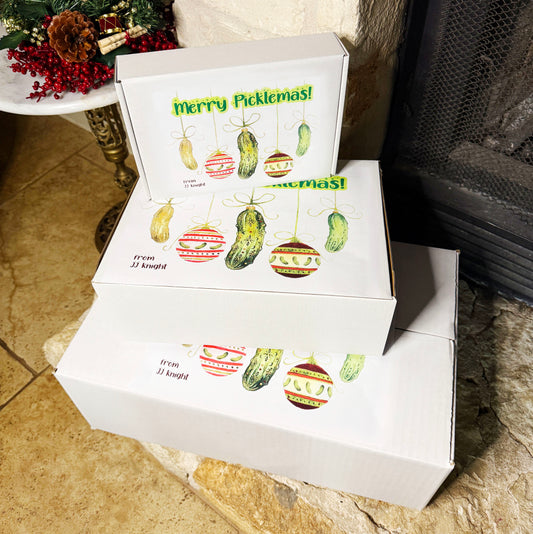 Christmas pickle surprise book boxes by JJ Knight