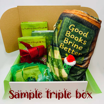 Christmas pickle surprise book boxes by JJ Knight