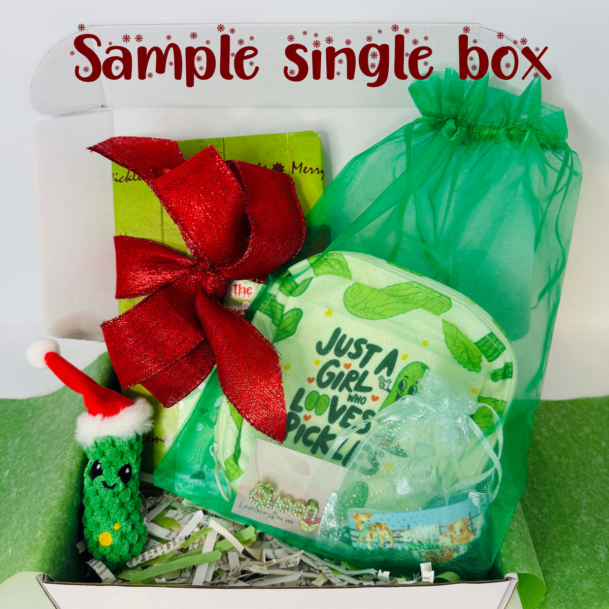 Christmas pickle surprise book boxes by JJ Knight